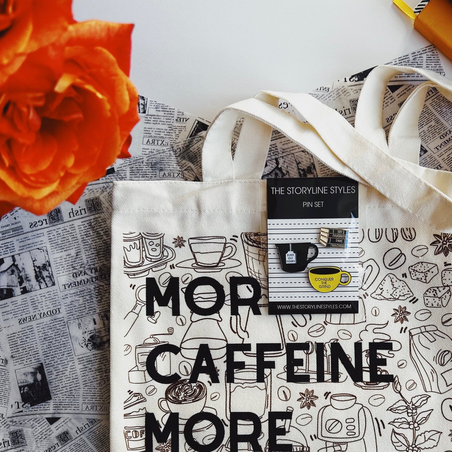 Literary Tote & Pins Gift Sets