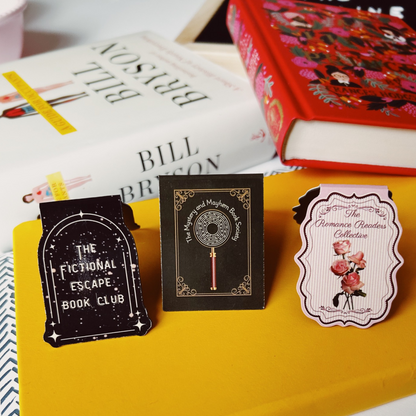 Magnetic Bookmark for Fiction Readers: The Fictional Escape Book Club