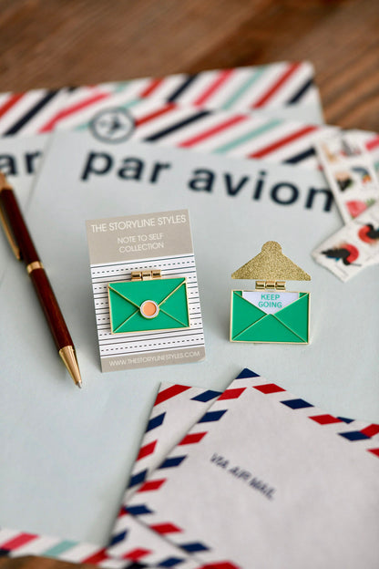 Keep Going Envelope Pin