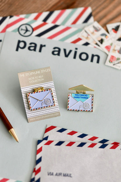 You Can Do Hard Things Envelope Pin