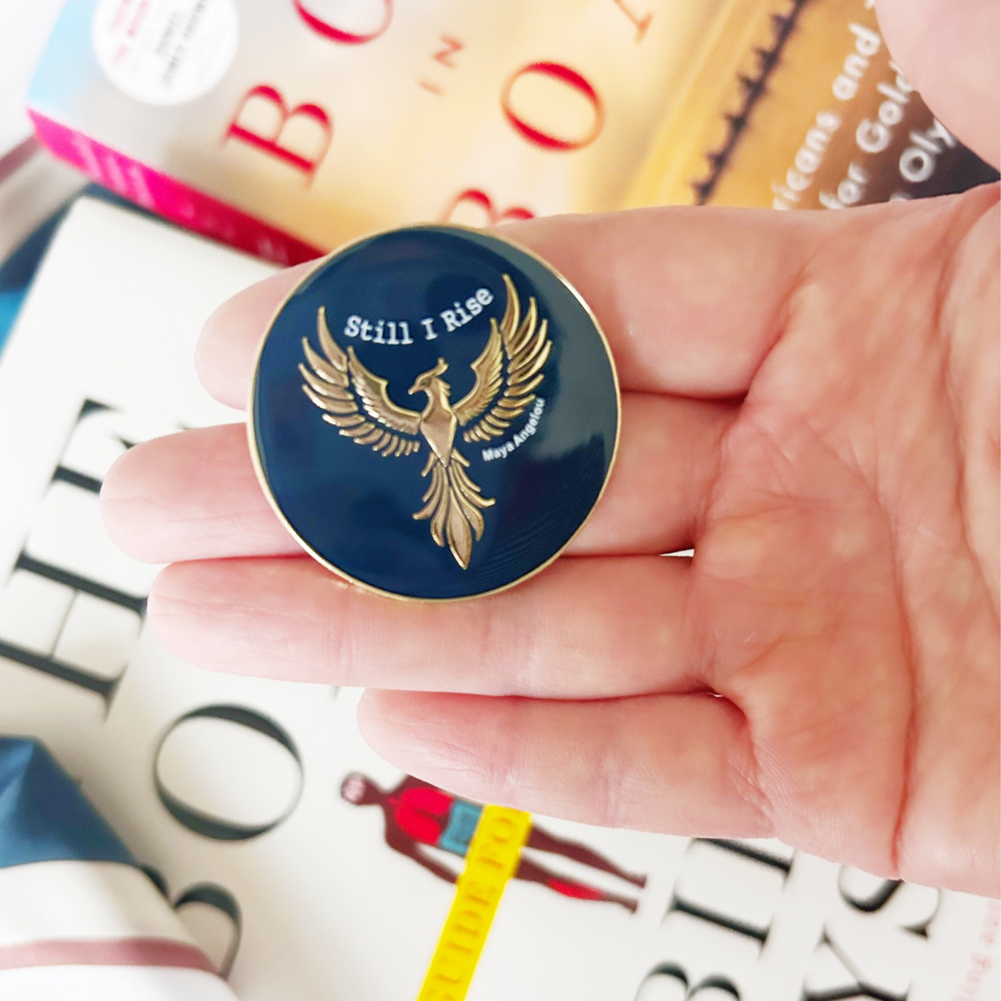 Maya Angelou Rise Pin