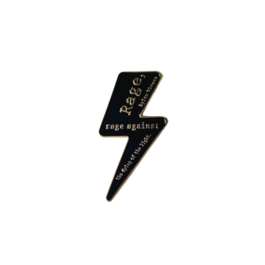 Dylan Thomas Rage Pin