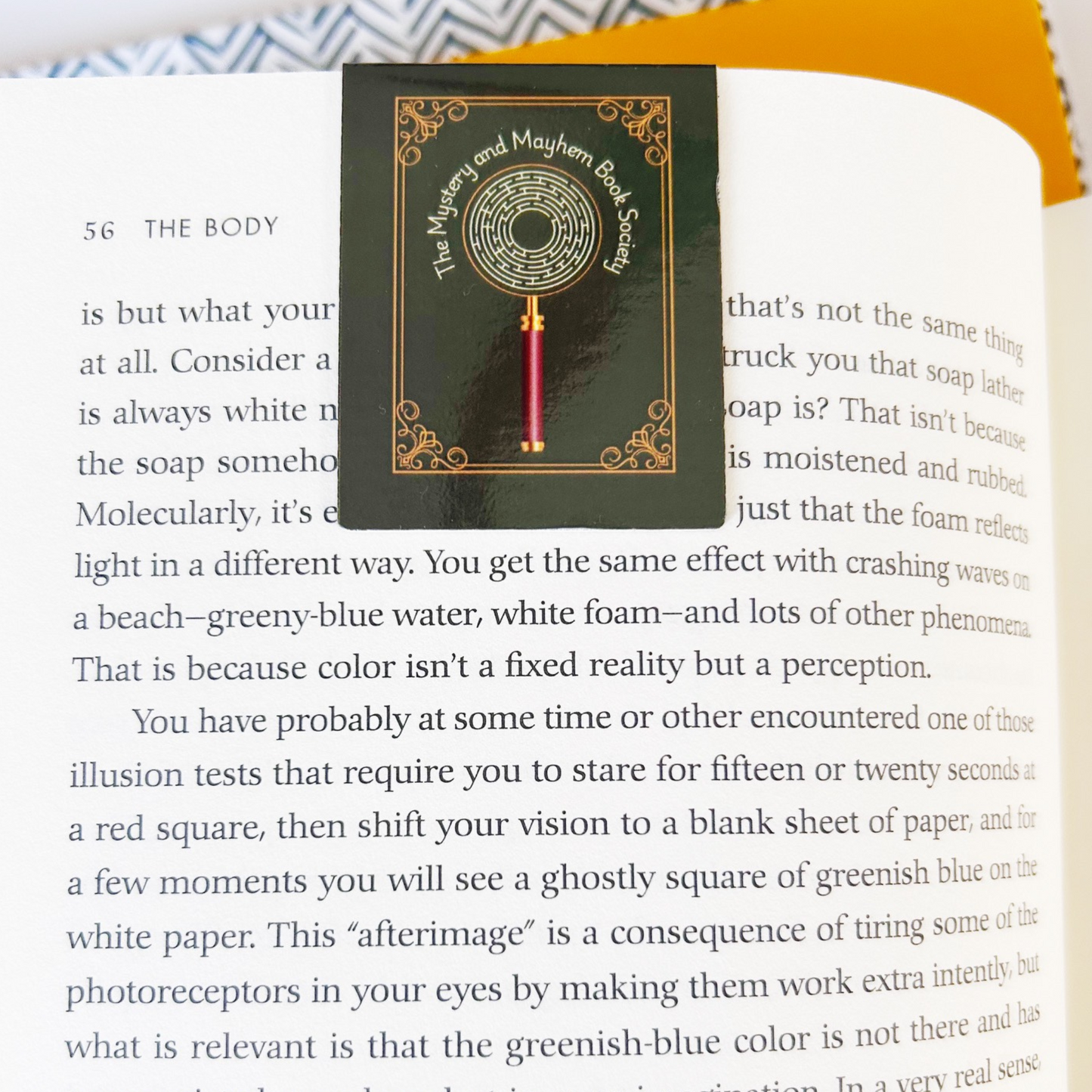 Magnetic Bookmark for Mystery Readers: The Mystery and Mayhem Book Society